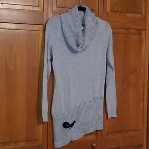 Venus cowl neck tunic with buckle detail